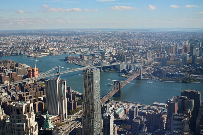 New York City skyline from a distance